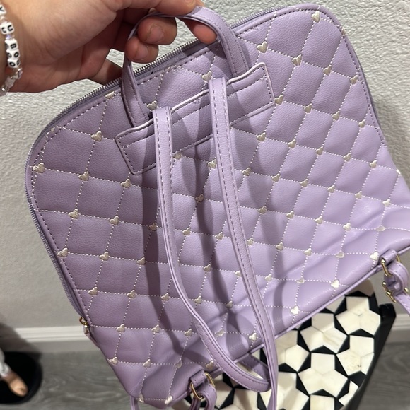 Lilac Betsey Johnson Backpack - Picture 4 of 4
